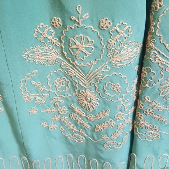 Nanette Lepore Silk Embroidered Dress 2 - Picture 5 of 5